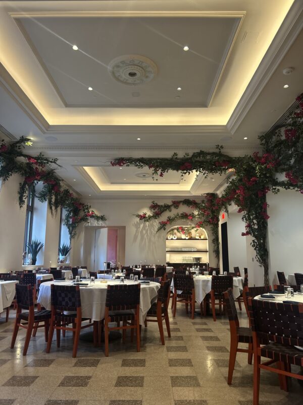 Upscale private event space at Rosa Mexicano in the Empire Hotel, overlooking the Lincoln Center district and Metropolitan Opera House.