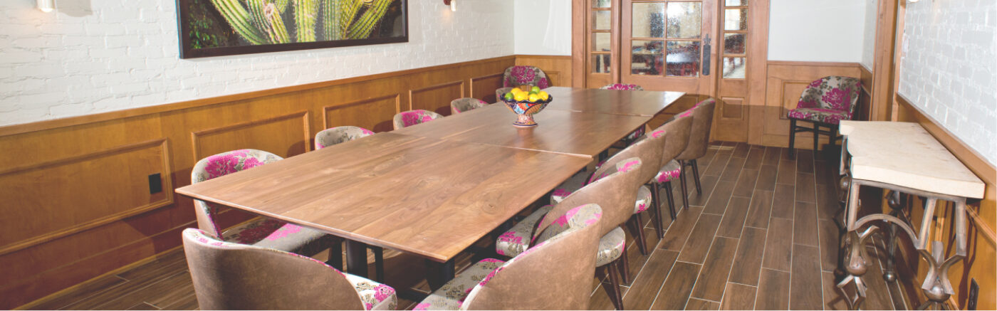 Private event space at Rosa Mexicano near Lincoln Center in the Empire Hotel