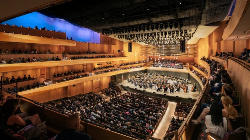 New york Philharmmonic at David Geffen Hall, steps from Rosa Mexican at the Empire Hotel