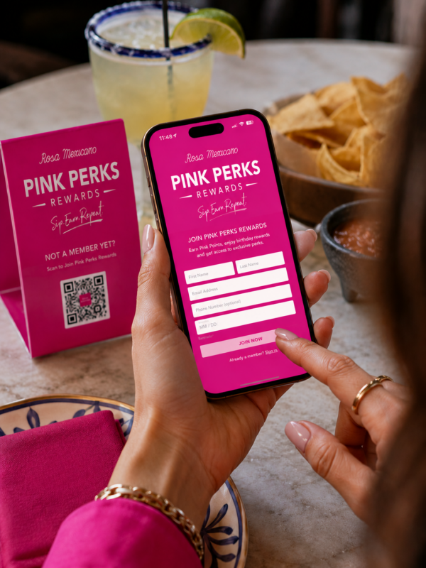 Rosa Mexicano Pink Perks Rewards